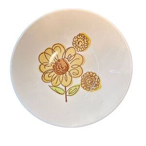 Vintage Taylor Ironstone Brown Eyed Susan Saucer Bowl MCM